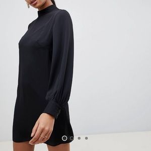 ASOS Design high neck mini shift dress